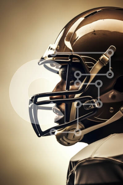 Intra Συλλεκτικό Ξύλινο Παζλ Plywood  4mm - Ποδοσφαιριστής στο προφίλ με κράνος Σε Ξύλινο Κουτί - Διαστάσεις Puzzle: 10x10 cm – 25 κομμάτια