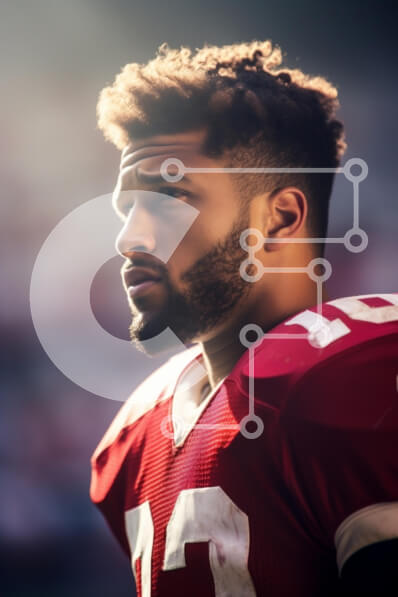 Intra Συλλεκτικό Ξύλινο Παζλ Plywood  4mm - Ποδοσφαιριστής με Red Jersey Προετοιμασία για το παιχνίδι Σε Ξύλινο Κουτί - Διαστάσεις Puzzle: 10x10 cm – 25 κομμάτια