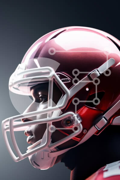 Intra Συλλεκτικό Ξύλινο Παζλ Plywood  4mm - Ποδοσφαιριστής με κράνος Σε Ξύλινο Κουτί - Διαστάσεις Puzzle: 10x10 cm – 25 κομμάτια