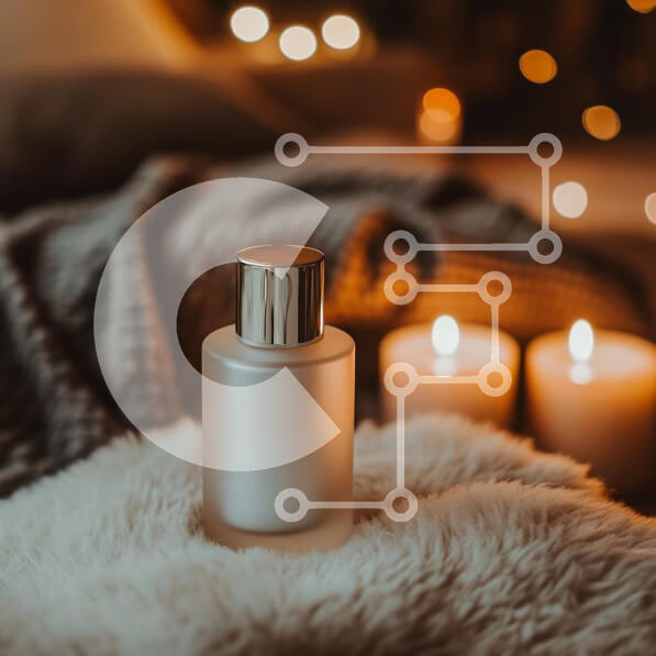 Σετ των 2 Intra Συλλεκτικό Ξύλινο Παζλ Plywood  4mm - Κομψό μπουκάλι αρώματος με ζεστή ατμόσφαιρα Σε Ξύλινο Κουτί - Διαστάσεις: 10x10 cm – 25 κομμάτια