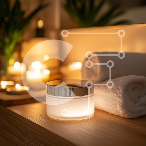 Σετ των 2 Intra Συλλεκτικό Ξύλινο Παζλ Plywood  4mm - Χαλαρωτικό σκηνικό σπα με βάζο κρέμας και πετσέτες Σε Ξύλινο Κουτί - Διαστάσεις: 10x10 cm – 25 κομμάτια