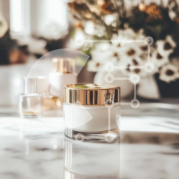 Σετ των 2 Intra Συλλεκτικό Ξύλινο Παζλ Plywood  4mm - Κομψό βάζο κρέμας σε μαρμάρινη επιφάνεια Σε Ξύλινο Κουτί - Διαστάσεις: 10x10 cm – 25 κομμάτια