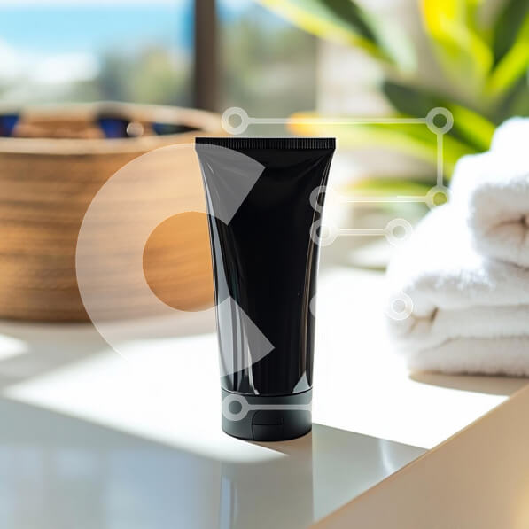 Σετ των 2 Intra Συλλεκτικό Ξύλινο Παζλ Plywood  4mm - Μαύρος σωλήνας περιποίησης δέρματος σε χαλαρωτικό περιβάλλον σπα Σε Ξύλινο Κουτί - Διαστάσεις: 10x10 cm – 25 κομμάτια