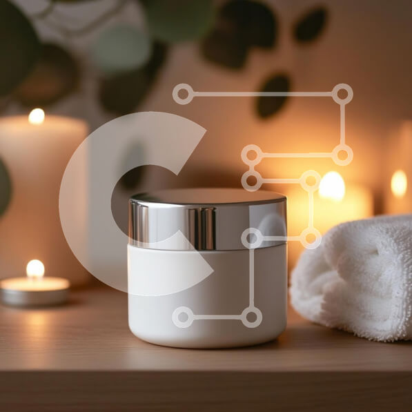 Σετ των 2 Intra Συλλεκτικό Ξύλινο Παζλ Plywood  4mm - Serene Setup Spa με βάζο κρέμας και κεριά Σε Ξύλινο Κουτί - Διαστάσεις: 10x10 cm – 25 κομμάτια