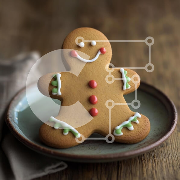 Σετ των 2 Intra Συλλεκτικό Ξύλινο Παζλ Plywood  4mm - Διακοσμημένο μπισκότο μελόψωμο Σε Ξύλινο Κουτί - Διαστάσεις: 10x10 cm – 25 κομμάτια