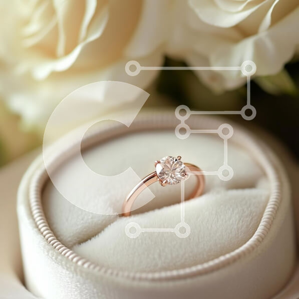 Σετ των 2 Intra Συλλεκτικό Ξύλινο Παζλ Plywood  4mm - Κομψό δαχτυλίδι αρραβώνων σε βελούδινο κουτί Σε Ξύλινο Κουτί - Διαστάσεις: 10x10 cm – 25 κομμάτια