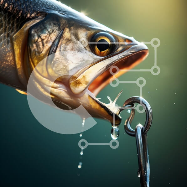 Intra Συλλεκτικό Ξύλινο Παζλ Plywood  4mm - Κοντινό πλάνο ενός πιασμένου ψαριού Σε Ξύλινο Κουτί - Διαστάσεις: 10x10 cm – 25 κομμάτια