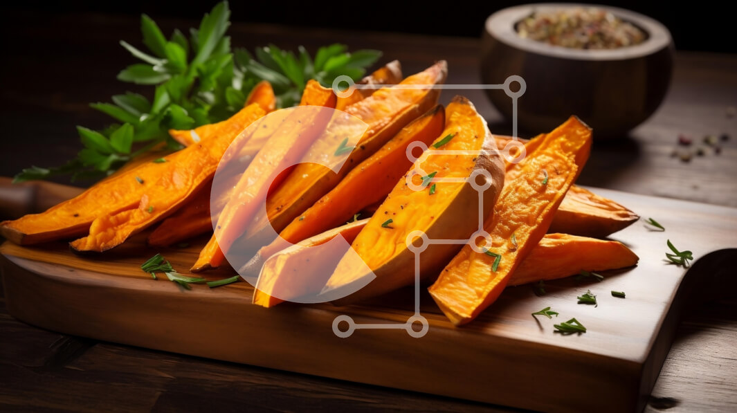 Σετ των 2 Intra Συλλεκτικό Ξύλινο Παζλ Plywood  4mm - Σφήνες ψητής γλυκοπατάτας σε ξύλινη σανίδα Σε Ξύλινο Κουτί - Διαστάσεις: 10x10 cm – 25 κομμάτια