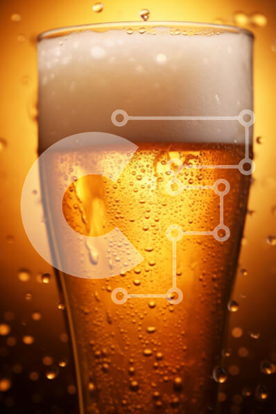 Σετ των 2 Intra Συλλεκτικό Ξύλινο Παζλ Plywood  4mm - Δροσιστική μπύρα σε ένα ποτήρι Σε Ξύλινο Κουτί - Διαστάσεις: 10x10 cm – 25 κομμάτια