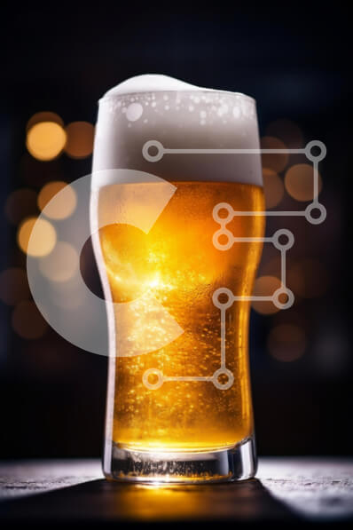 Σετ των 2 Intra Συλλεκτικό Ξύλινο Παζλ Plywood  4mm - Δροσιστική μπύρα σε μια ζεστή ατμόσφαιρα Σε Ξύλινο Κουτί - Διαστάσεις: 10x10 cm – 25 κομμάτια