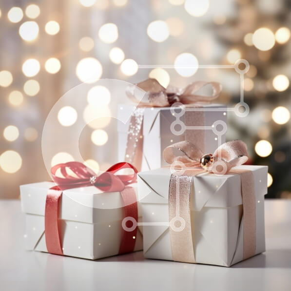 Intra Συλλεκτικό Ξύλινο Παζλ Plywood  4mm - Συσκευασμένα κουτιά δώρου με γιορτινά φώτα Σε Ξύλινο Κουτί - Διαστάσεις: 10x10 cm – 25 κομμάτια