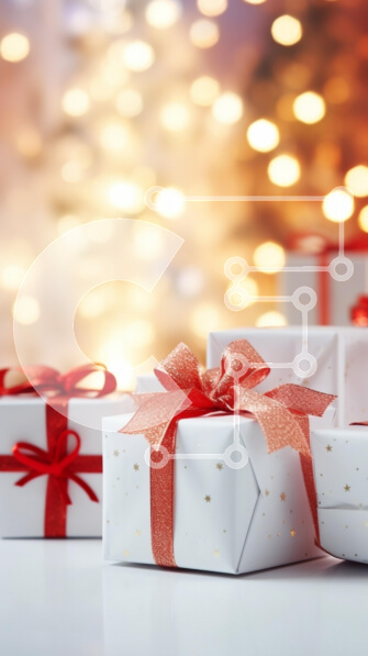 Intra Συλλεκτικό Ξύλινο Παζλ Plywood  4mm - Εορταστικά δώρα με φώτα που αναβοσβήνουν Σε Ξύλινο Κουτί - Διαστάσεις: 10x10 cm – 25 κομμάτια