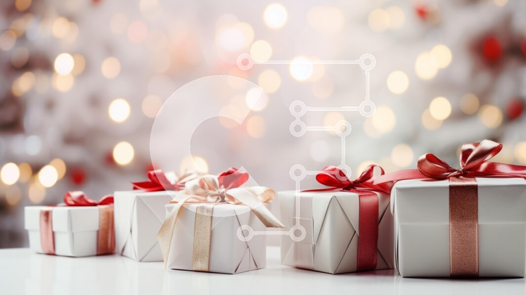 Intra Συλλεκτικό Ξύλινο Παζλ Plywood  4mm - Γιορτινά κουτιά δώρων για τις γιορτές Σε Ξύλινο Κουτί - Διαστάσεις: 10x10 cm – 25 κομμάτια