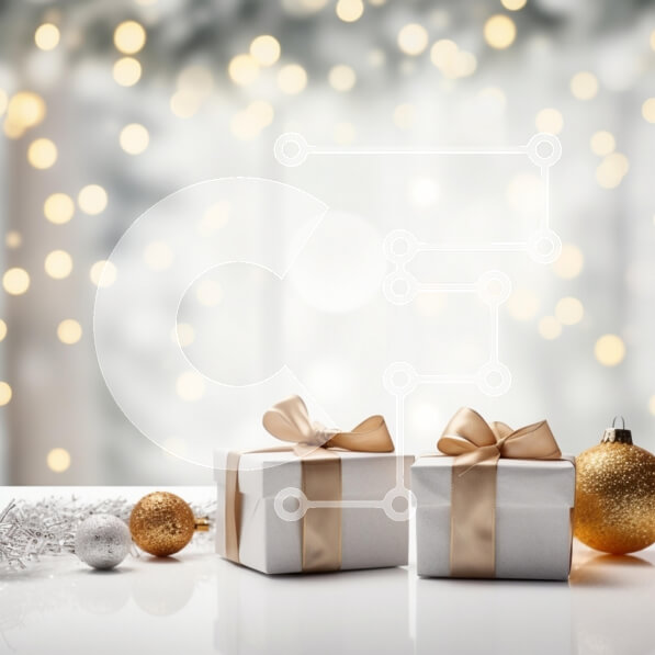 Intra Συλλεκτικό Ξύλινο Παζλ Plywood  4mm - Κομψά δώρα γιορτών με διακοσμητικά στολίδια Σε Ξύλινο Κουτί - Διαστάσεις: 10x10 cm – 25 κομμάτια