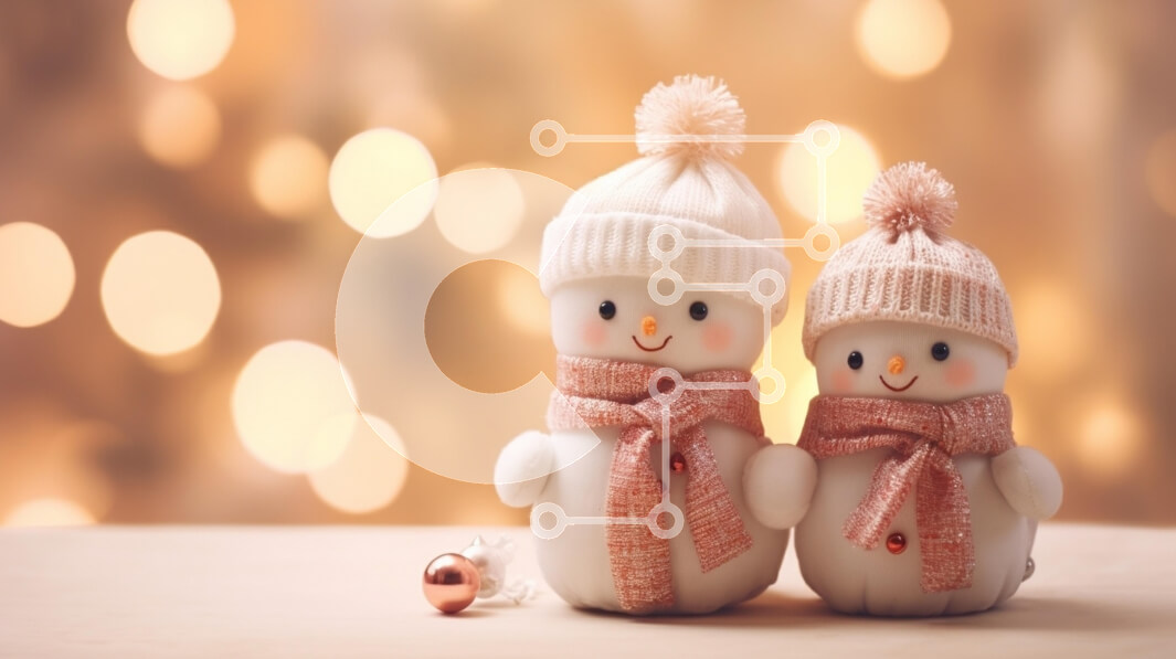 Intra Συλλεκτικό Ξύλινο Παζλ Plywood  4mm - Εορταστικοί χιονάνθρωποι με χειμερινή ενδυμασία Σε Ξύλινο Κουτί - Διαστάσεις: 10x10 cm – 25 κομμάτια