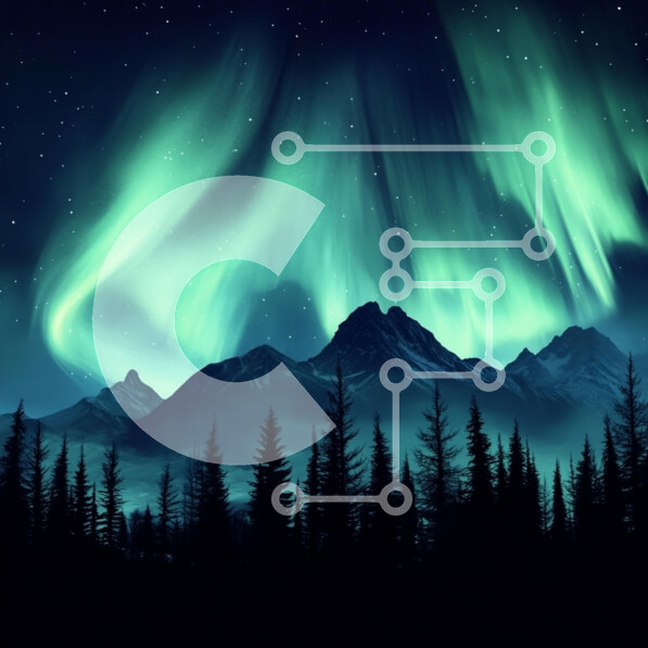 Intra Συλλεκτικό Ξύλινο Παζλ Plywood  4mm - Βόρειο Σέλας πάνω από βουνά Σε Ξύλινο Κουτί - Διαστάσεις: 10x10 cm – 25 κομμάτια