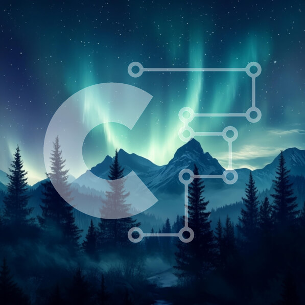 Intra Συλλεκτικό Ξύλινο Παζλ Plywood  4mm - Βόρειο Σέλας πάνω από τα Majestic Mountains Σε Ξύλινο Κουτί - Διαστάσεις: 10x10 cm – 25 κομμάτια