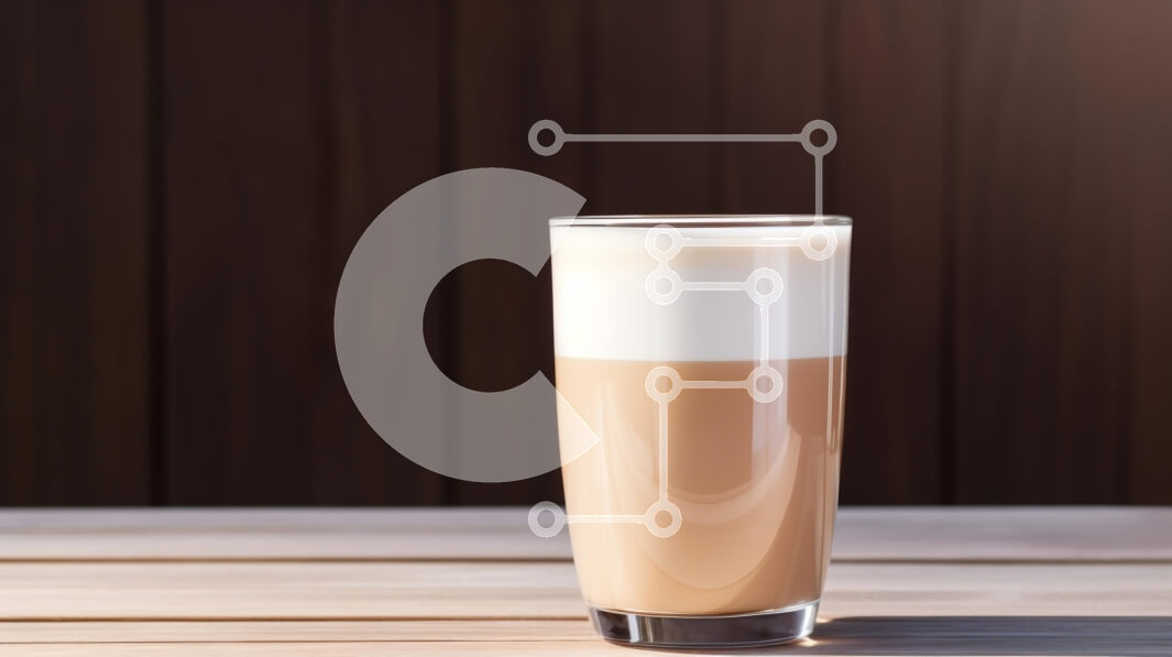 Σετ των 2 Intra Συλλεκτικό Ξύλινο Παζλ Plywood  4mm - Ποτήρι Latte με αφρό γάλακτος Σε Ξύλινο Κουτί - Διαστάσεις: 10x10 cm – 25 κομμάτια