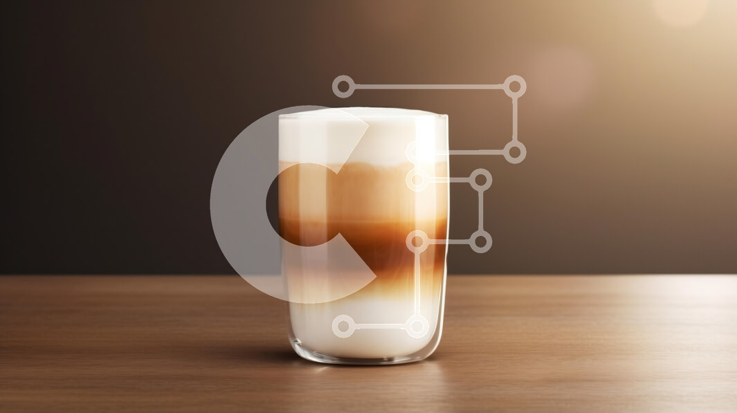 Σετ των 2 Intra Συλλεκτικό Ξύλινο Παζλ Plywood  4mm - Πολυεπίπεδο ρόφημα καφέ σε διαφανές ποτήρι Σε Ξύλινο Κουτί - Διαστάσεις: 10x10 cm – 25 κομμάτια