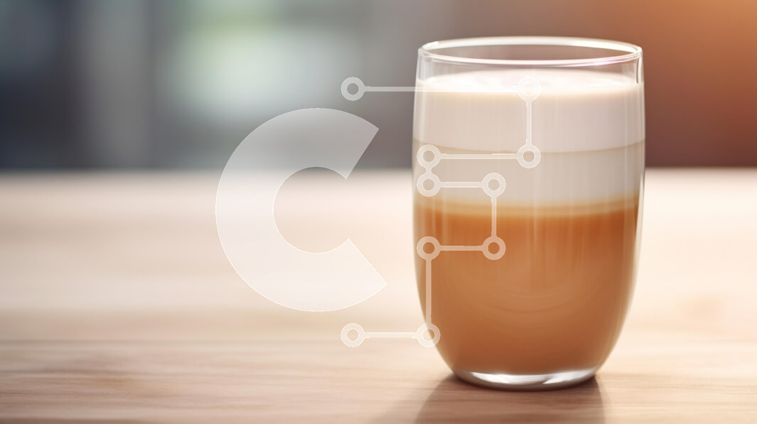 Σετ των 2 Intra Συλλεκτικό Ξύλινο Παζλ Plywood  4mm - Πολυεπίπεδο Latte σε Clear Glass Cup Σε Ξύλινο Κουτί - Διαστάσεις: 10x10 cm – 25 κομμάτια