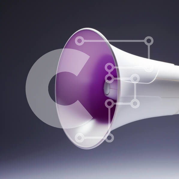 Intra Συλλεκτικό Ξύλινο Παζλ Plywood  4mm - Κομψό μεγάφωνο με λευκό και μωβ σχέδιο Σε Ξύλινο Κουτί - Διαστάσεις: 10x10 cm – 25 κομμάτια