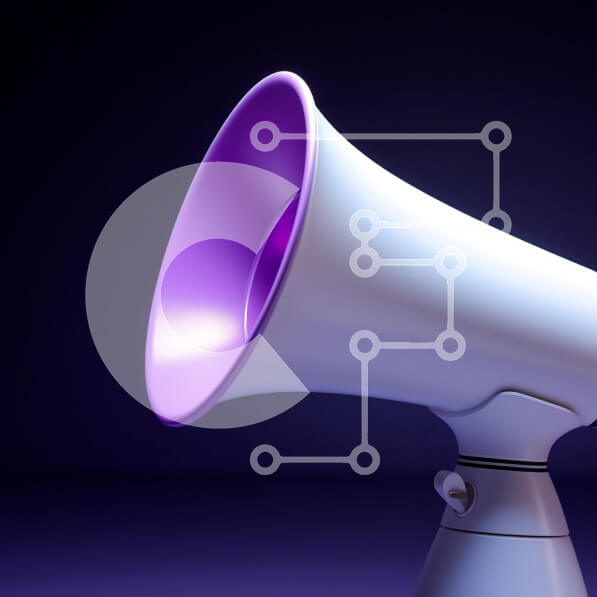 Intra Συλλεκτικό Ξύλινο Παζλ Plywood  4mm - Μεγάφωνο με μωβ εσωτερικό Σε Ξύλινο Κουτί - Διαστάσεις: 10x10 cm – 25 κομμάτια