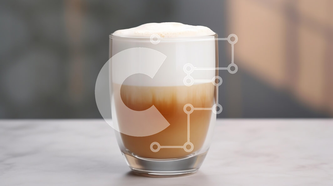 Σετ των 2 Intra Συλλεκτικό Ξύλινο Παζλ Plywood  4mm - Πολυεπίπεδο ρόφημα καφέ σε ένα ποτήρι Σε Ξύλινο Κουτί - Διαστάσεις: 10x10 cm – 25 κομμάτια