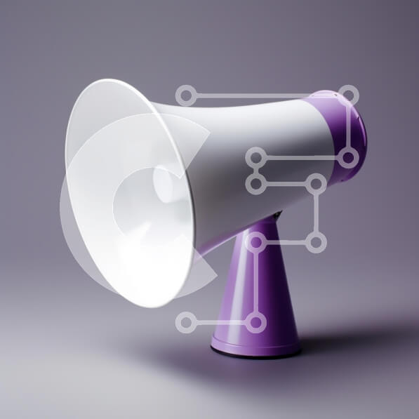 Intra Συλλεκτικό Ξύλινο Παζλ Plywood  4mm - Μοντέρνο μεγάφωνο με μωβ βάση Σε Ξύλινο Κουτί - Διαστάσεις: 10x10 cm – 25 κομμάτια