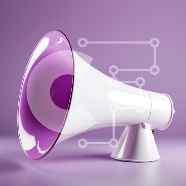 Intra Συλλεκτικό Ξύλινο Παζλ Plywood  4mm - Vintage μεγάφωνο με μωβ εσωτερικό Σε Ξύλινο Κουτί - Διαστάσεις: 10x10 cm – 25 κομμάτια