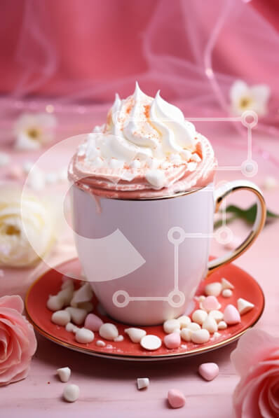 Σετ των 2 Intra Συλλεκτικό Ξύλινο Παζλ Plywood  4mm - Γοητευτικό ζεστό ρόφημα με σαντιγί Σε Ξύλινο Κουτί - Διαστάσεις: 10x10 cm – 25 κομμάτια