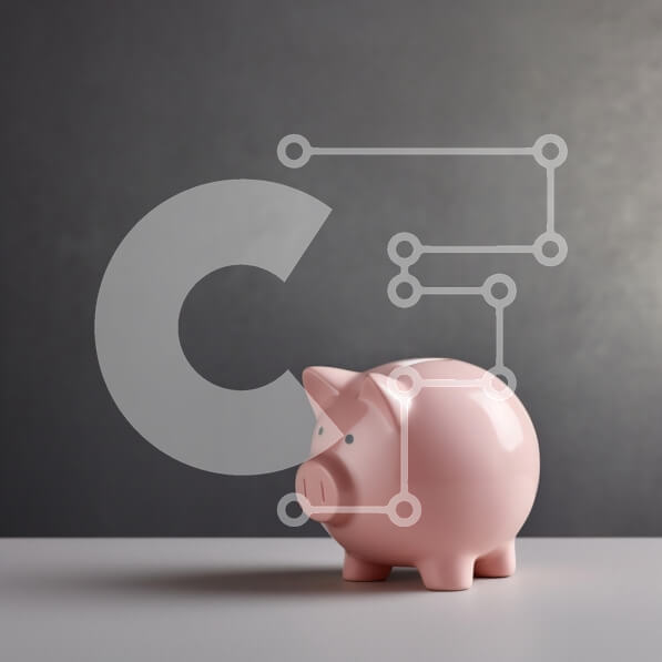 Intra Συλλεκτικό Ξύλινο Παζλ Plywood  4mm - Ροζ κουμπαράς σε σκοτεινό φόντο Σε Ξύλινο Κουτί - Διαστάσεις: 10x10 cm – 25 κομμάτια