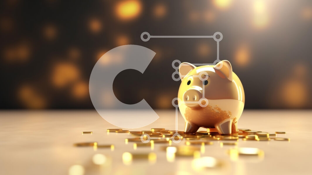 Intra Συλλεκτικό Ξύλινο Παζλ Plywood  4mm - Κουμπαράς με χρυσά νομίσματα Σε Ξύλινο Κουτί - Διαστάσεις: 10x10 cm – 25 κομμάτια