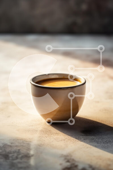 Σετ των 2 Intra Συλλεκτικό Ξύλινο Παζλ Plywood  4mm - Μπολ καφέ σε ανάγλυφη επιφάνεια Σε Ξύλινο Κουτί - Διαστάσεις: 10x10 cm – 25 κομμάτια