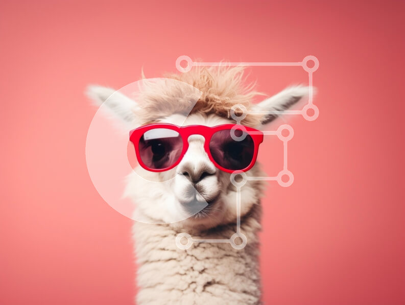 Σετ των 2 Intra Συλλεκτικό Ξύλινο Παζλ Plywood  4mm - Λάμα με γυαλιά ηλίου με αφράτα μαλλιά Σε Ξύλινο Κουτί - Διαστάσεις: 10x10 cm – 25 κομμάτια