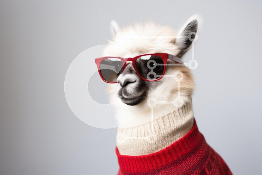 Σετ των 2 Intra Συλλεκτικό Ξύλινο Παζλ Plywood  4mm - Κομψή λάμα με πουλόβερ και γυαλιά ηλίου Σε Ξύλινο Κουτί - Διαστάσεις: 10x10 cm – 25 κομμάτια