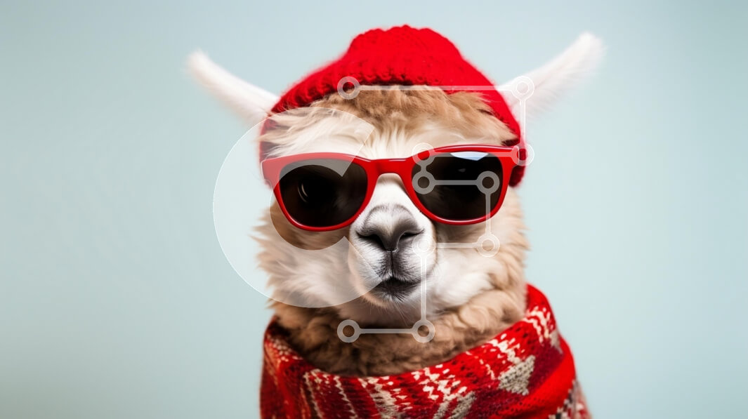 Σετ των 2 Intra Συλλεκτικό Ξύλινο Παζλ Plywood  4mm - Μοντέρνο λάμα με γυαλιά ηλίου και καπέλο Σε Ξύλινο Κουτί - Διαστάσεις: 10x10 cm – 25 κομμάτια