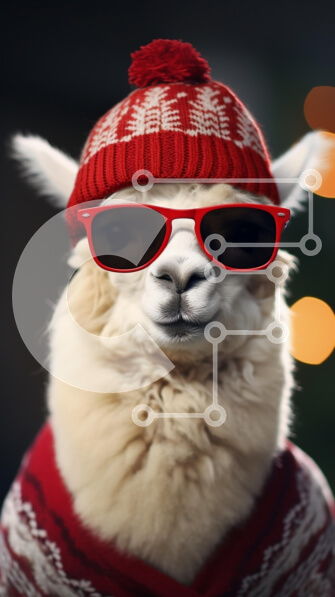 Σετ των 2 Intra Συλλεκτικό Ξύλινο Παζλ Plywood  4mm - Κομψή λάμα με εορταστική ενδυμασία Σε Ξύλινο Κουτί - Διαστάσεις: 10x10 cm – 25 κομμάτια