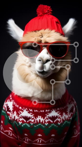 Σετ των 2 Intra Συλλεκτικό Ξύλινο Παζλ Plywood  4mm - Μοντέρνα λάμα με εορταστική ενδυμασία Σε Ξύλινο Κουτί - Διαστάσεις: 10x10 cm – 25 κομμάτια