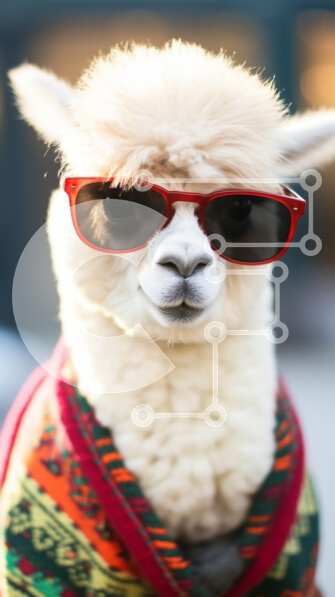 Σετ των 2 Intra Συλλεκτικό Ξύλινο Παζλ Plywood  4mm - Λάμα με γυαλιά ηλίου Σε Ξύλινο Κουτί - Διαστάσεις: 10x10 cm – 25 κομμάτια