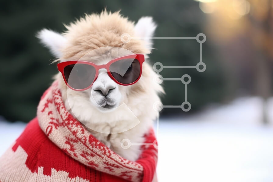 Σετ των 2 Intra Συλλεκτικό Ξύλινο Παζλ Plywood  4mm - Λάμα με γυαλιά ηλίου και κασκόλ Σε Ξύλινο Κουτί - Διαστάσεις: 10x10 cm – 25 κομμάτια