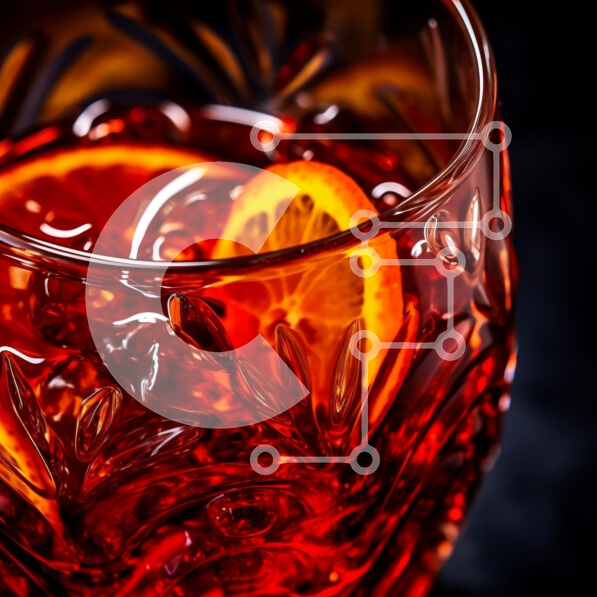 Σετ των 2 Intra Συλλεκτικό Ξύλινο Παζλ Plywood  4mm - Δροσιστικό κοκτέιλ με φέτα πορτοκαλιού Σε Ξύλινο Κουτί - Διαστάσεις: 10x10 cm – 25 κομμάτια