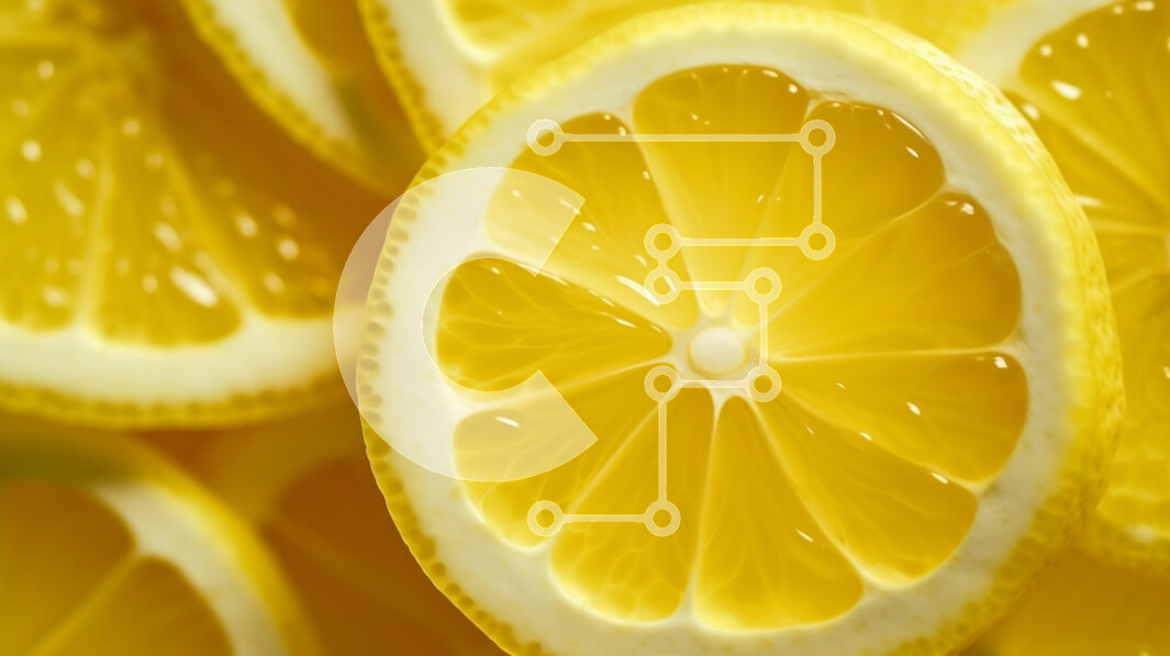 Σετ των 2 Intra Συλλεκτικό Ξύλινο Παζλ Plywood  4mm - Κοντινό πλάνο από φρέσκες φέτες λεμονιού Σε Ξύλινο Κουτί - Διαστάσεις: 10x10 cm – 25 κομμάτια