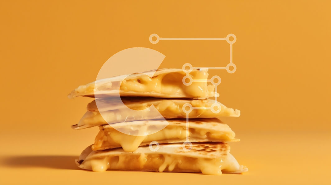 Σετ των 2 Intra Συλλεκτικό Ξύλινο Παζλ Plywood  4mm - Στοίβα Quesadillas με λιωμένο τυρί Σε Ξύλινο Κουτί - Διαστάσεις: 10x10 cm – 25 κομμάτια