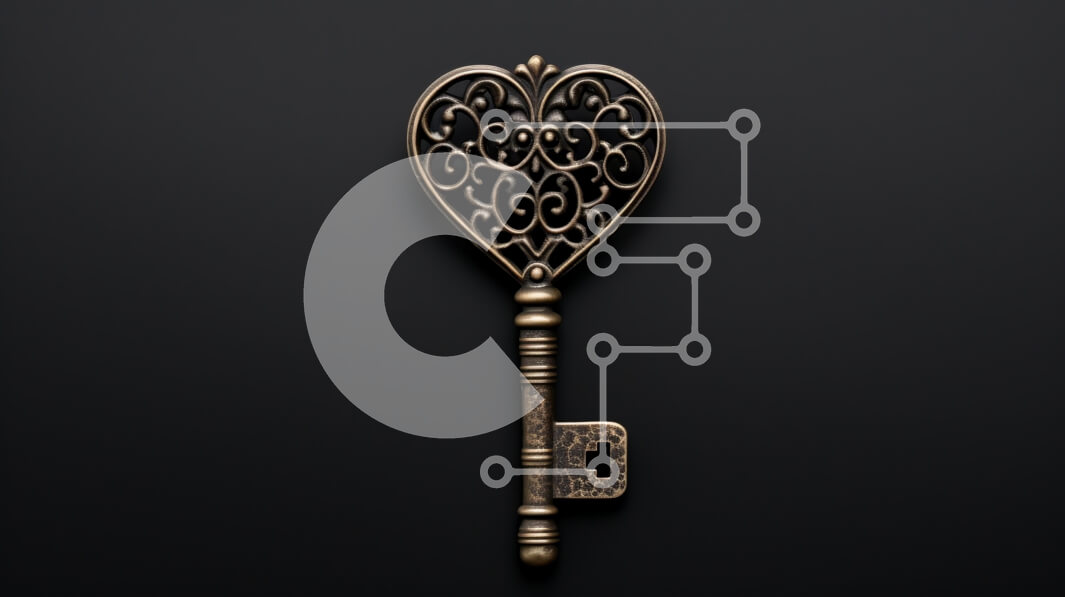 Intra Συλλεκτικό Ξύλινο Παζλ Plywood  4mm - Vintage κλειδί σε σχήμα καρδιάς Σε Ξύλινο Κουτί - Διαστάσεις: 10x10 cm – 25 κομμάτια