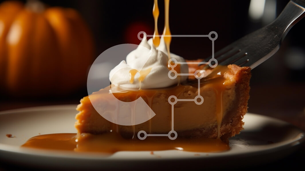 Σετ των 2 Intra Συλλεκτικό Ξύλινο Παζλ Plywood  4mm - Καραμέλα κολοκυθόπιτα σε φέτα με σαντιγί Σε Ξύλινο Κουτί - Διαστάσεις: 10x10 cm – 25 κομμάτια