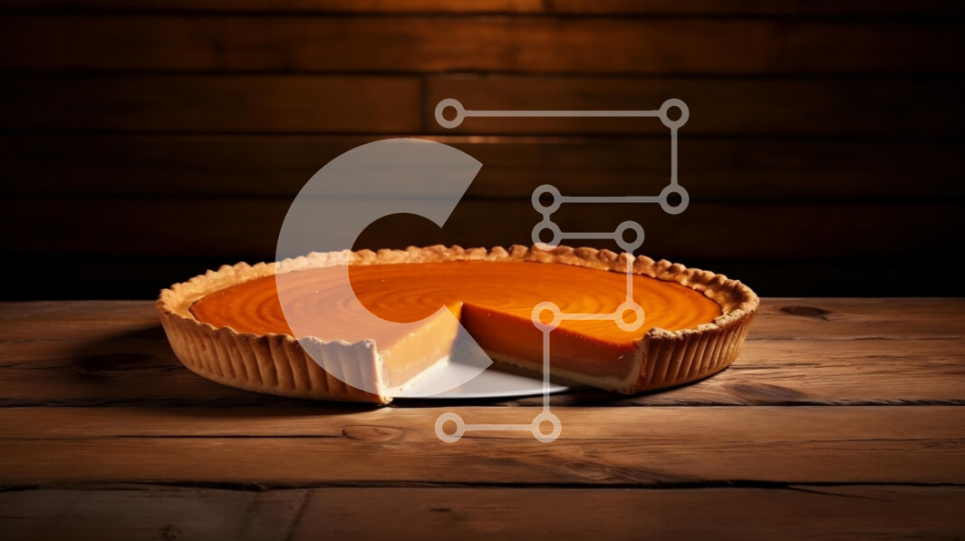 Σετ των 2 Intra Συλλεκτικό Ξύλινο Παζλ Plywood  4mm - Κολοκυθόπιτα σε ξύλινο τραπέζι Σε Ξύλινο Κουτί - Διαστάσεις: 10x10 cm – 25 κομμάτια