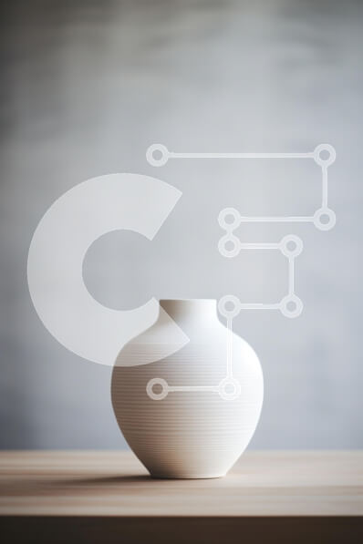 Intra Συλλεκτικό Ξύλινο Παζλ Plywood  4mm - Κομψό λευκό βάζο σε ξύλινο τραπέζι Σε Ξύλινο Κουτί - Διαστάσεις: 10x10 cm – 25 κομμάτια