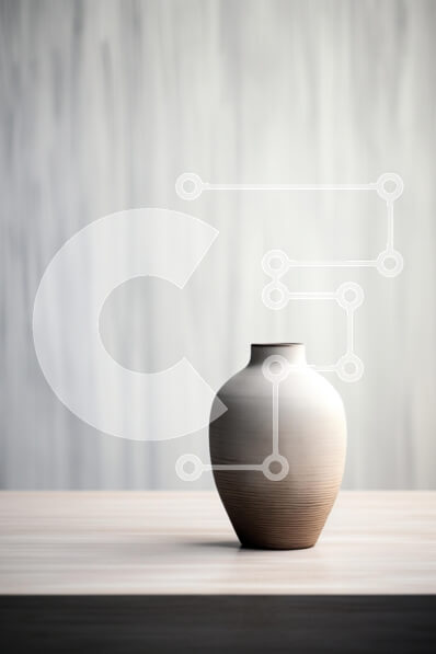 Intra Συλλεκτικό Ξύλινο Παζλ Plywood  4mm - Μινιμαλιστικό βάζο σε ξύλινο τραπέζι Σε Ξύλινο Κουτί - Διαστάσεις: 10x10 cm – 25 κομμάτια