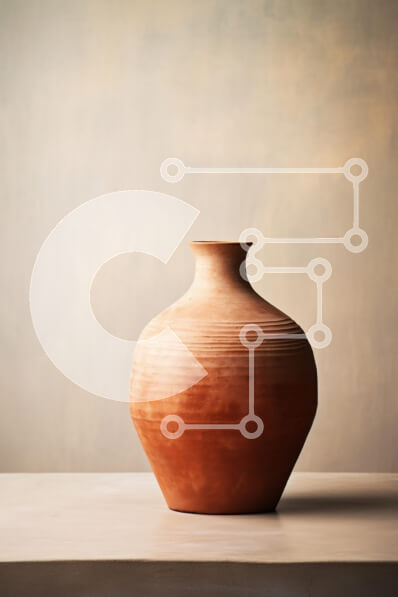 Intra Συλλεκτικό Ξύλινο Παζλ Plywood  4mm - Βάζο από τερακότα σε λεία επιφάνεια Σε Ξύλινο Κουτί - Διαστάσεις: 10x10 cm – 25 κομμάτια