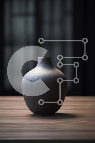 Intra Συλλεκτικό Ξύλινο Παζλ Plywood  4mm - Κομψό βάζο σε ξύλινο τραπέζι Σε Ξύλινο Κουτί - Διαστάσεις Puzzle: 10x10 cm – 25 κομμάτια